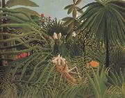 Henri Rousseau Fight Between a Jaguar and a Horse oil on canvas
